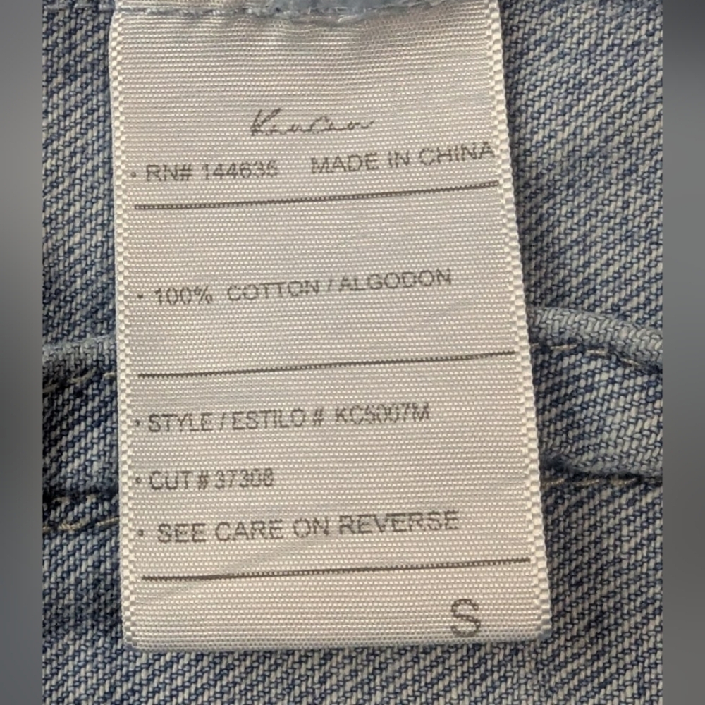 KanCan Denim Jacket Size Small Distressed - Picture 4 of 11